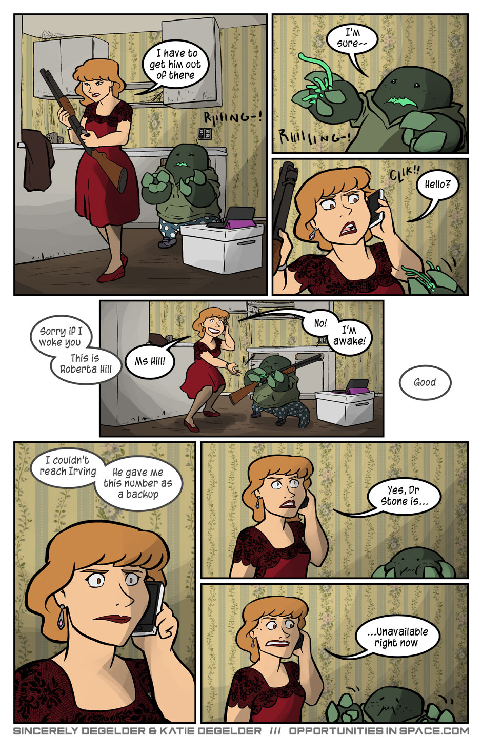 Meanwhile, back at the safehouse