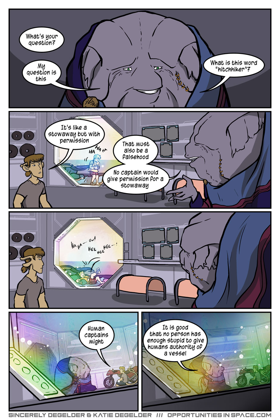 What's so funny about hitchhikers, Jack Frost?