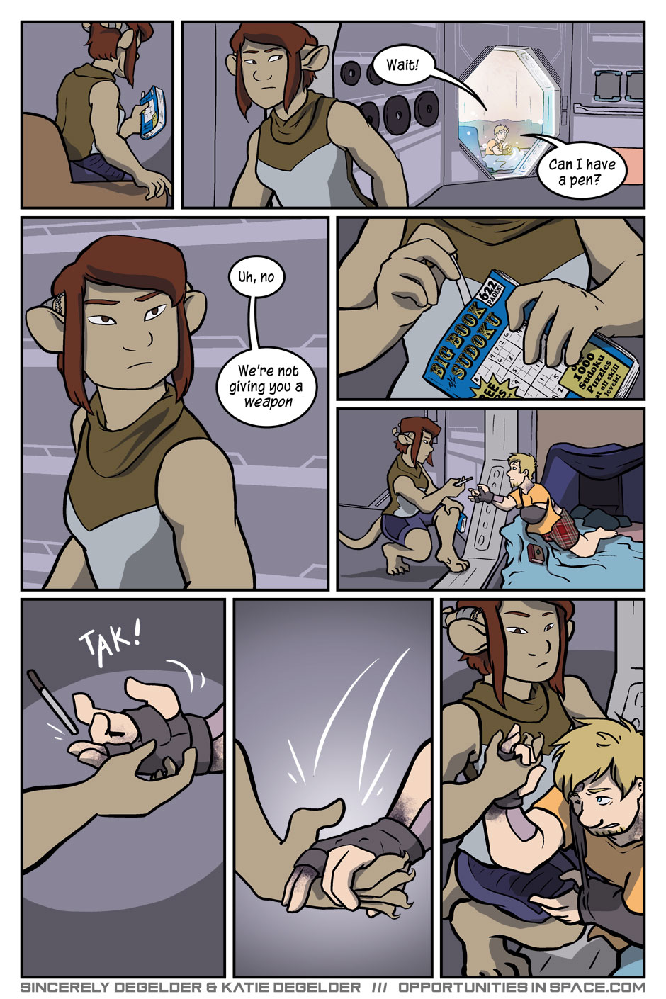 This page is funnier if you know that Elli's favorite movie is Grosse Pointe Blank